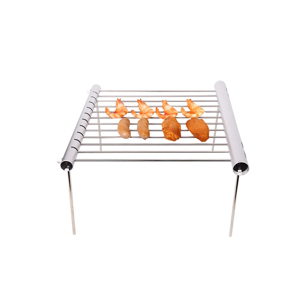 Buy Portable Stainless Steel BBQ Grill Compact Folding