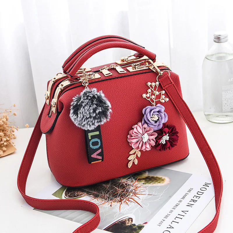 

New Women Bags Handbags Fashion Wild Flowers Temperament Personality Elegant Comfort Casual Flower Floral Bag Handbag 2018 Hot