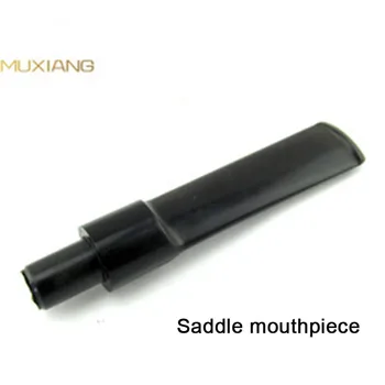 

MUXIANG Acrylic Smoking Pipe Mouthpiece 9mm Filer Black Saddle Mouthpiece Suitable for All Tobacco Pipe Factory Wholesale be0005