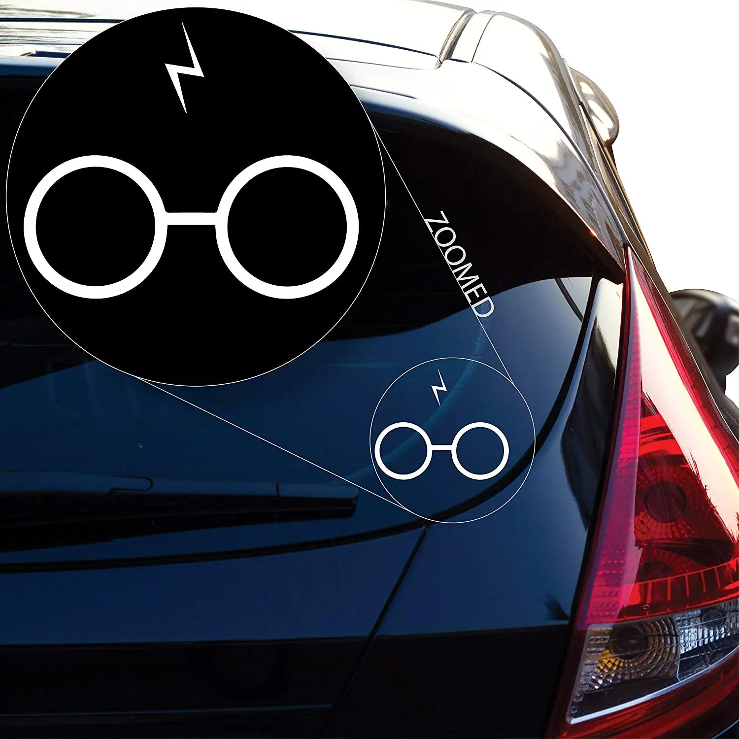 

Harry Potter Decal Sticker for Car Window, Laptop and More. # 482 (4" x 4.8", White)