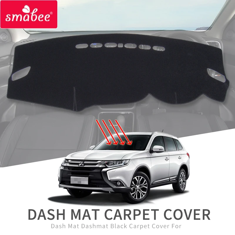 

Smabee Dash Mat For Mitsubishi Outlander 2015~2018 With Speaker Dustproof Dashmat Pad LHD Dashboard Cover Carpet Sun Shade Mats