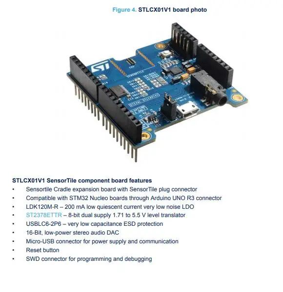 1 шт. х STEVAL-STLKT01V1 Наборы для разработки-ARM SensorTile Development kit Core ARM Cortex M4F оценка STM32L476