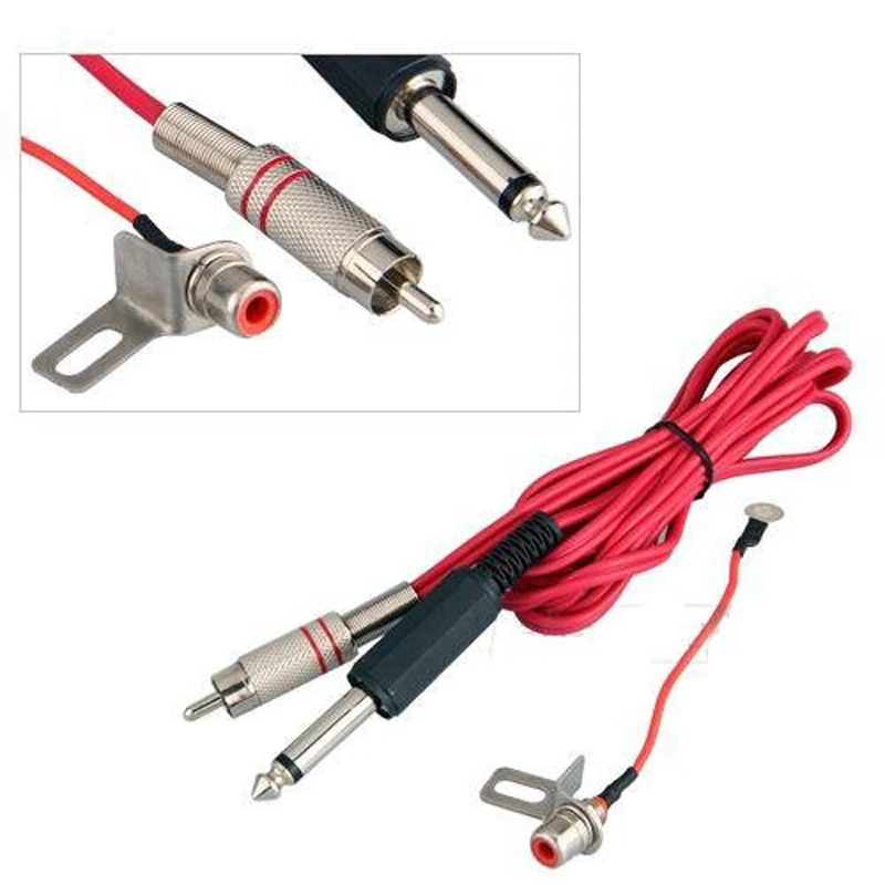 

BJT RCA Jack Plug Adaptor Clip Cord for Tattoo Machine Gun Power Supply