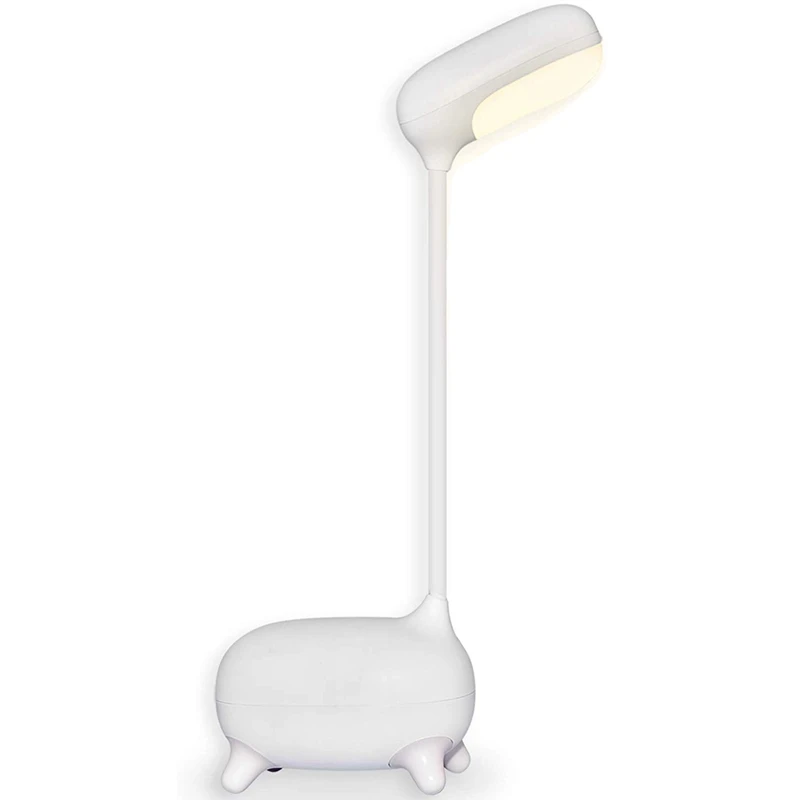 

Led Table Lamp Deer Design Press Control 3 Color (Warm White/Daylight/Cool White) Models With Gradual Dimming Desk Lamp,Eye-Ca