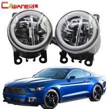 Cawanerl для Ford Mustang 2005 2006 2007 2008 2009 2010 2011 2012 2013 стайлинга автомобилей 4000LM светодиодный лампы Противотуманные фары светильник+ Ангел глаз DRL 12V