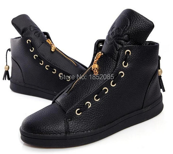 Hot Sale Latest Ver Men Shoes Leather High-Top Shoe Fashion Man Hip-hop  Shoes Sapatos Male Zapato Sapato Flat Schuh Casual Shoes | Обувь |  АлиЭкспресс