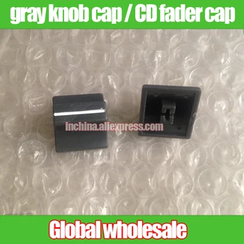 

2pcs gray mixer potentiometer fader knob cap / CD fader cap / hole 4MM / width 18MM * high 11.5MM