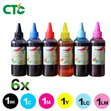 Набор чернил для заправки 6 цветов 100 мл для Epson L800 L801 картридж для печати T6731/2/3/4/5/6
