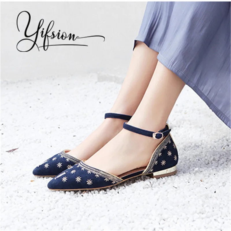 

YIFSION 2019 New Casual Spring Summe Women Pumps Shoes Sexy Pointed Toe Thick Low Heel Ladies Pumps Party Shoes Woman