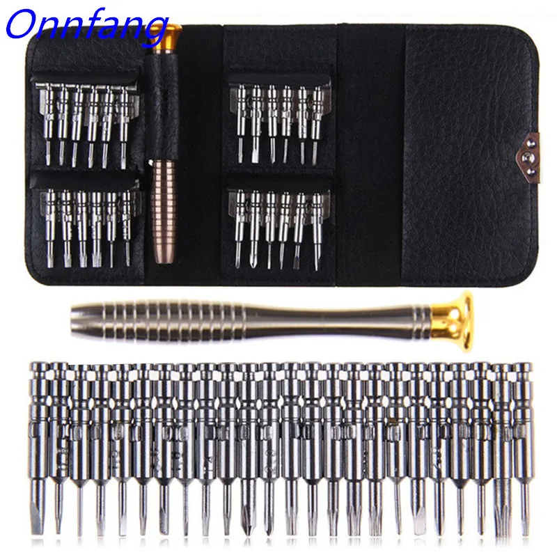 

Magnetic 25 in 1 Screwdriver Set Kit Repair Opening Tools Pentalobe Torx Phillips Screwdrivers Kit for Phone PC Camera Watch