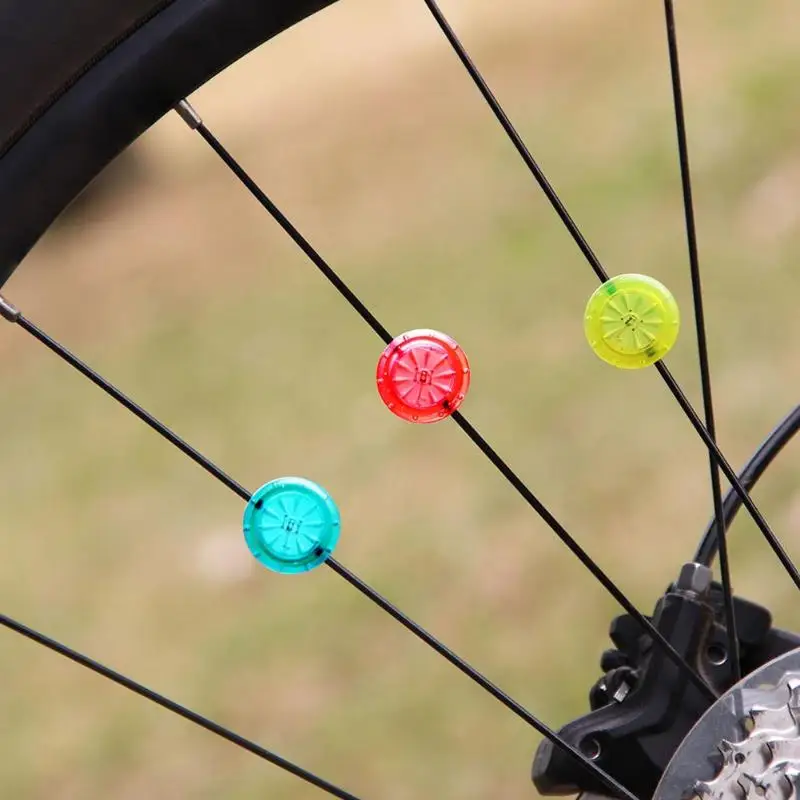 Discount Cycling Wheel Lights 1PC Colorful Cool Shining Cycling Wheel Spoke Lights Night Riding Lamp Bike Lamp Decoration Lamp 2