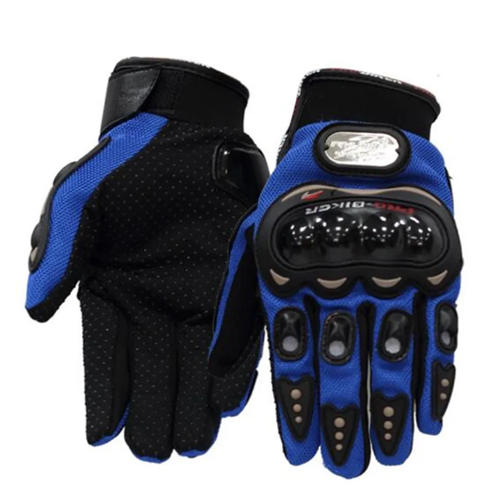 WANLI мотоциклетные перчатки для мужчин велоспорт гонки лето мотокросс мото перчатки мотоцикл полный палец велосипед защиты Motocicleta Guantes Lu - Цвет: Синий