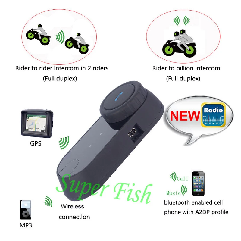 FreedConn T-COMVB шлем гарнитура BT Bluetooth мотоциклетный шлем домофон 800 м гарнитура с FM радио