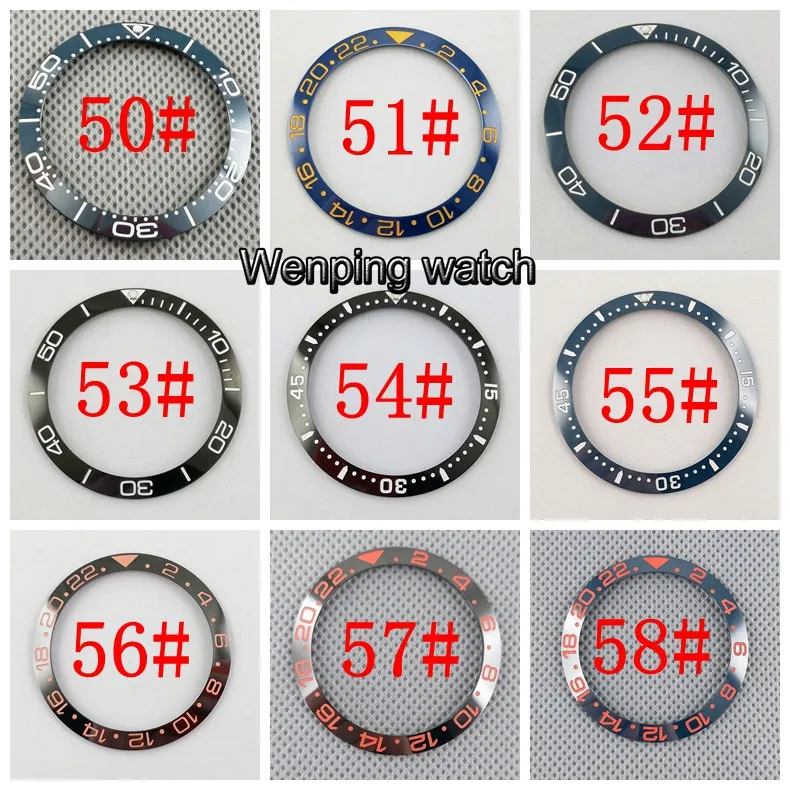 38 мм титановый керамический ободок кольца двухцветные подходят автоматические 40 мм BLIGER часы