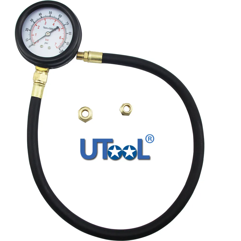 Engine Oil Pressure Tester Pressure Gauge Test Tool Kit Auto Car