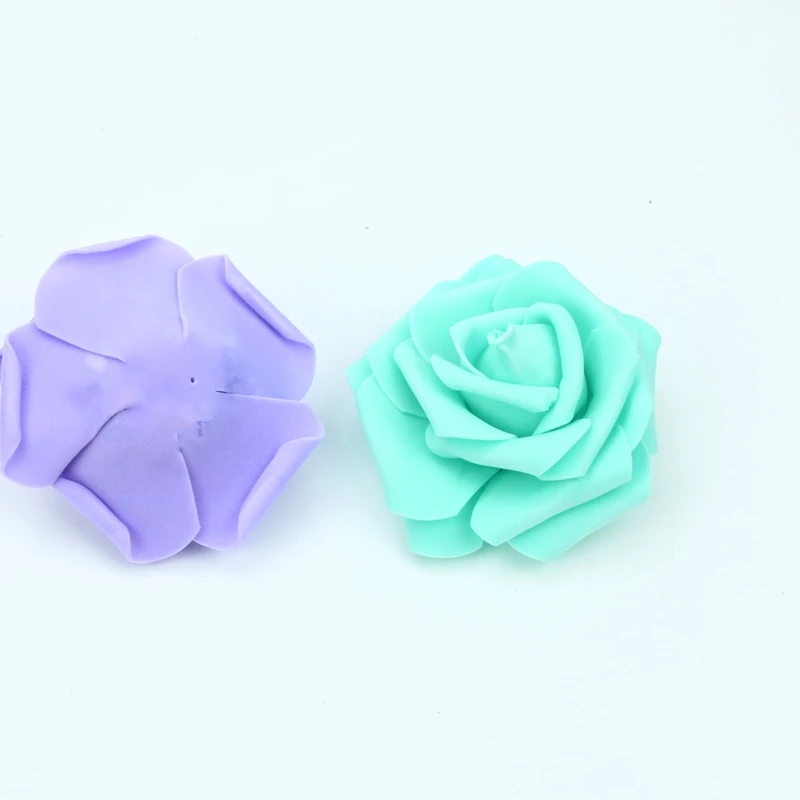 7CM Foam Roses Flower Wall Home Wedding Decoration Bridal Accessories Clearance Scrapbooking Brooch Handmade Artificial Flowers