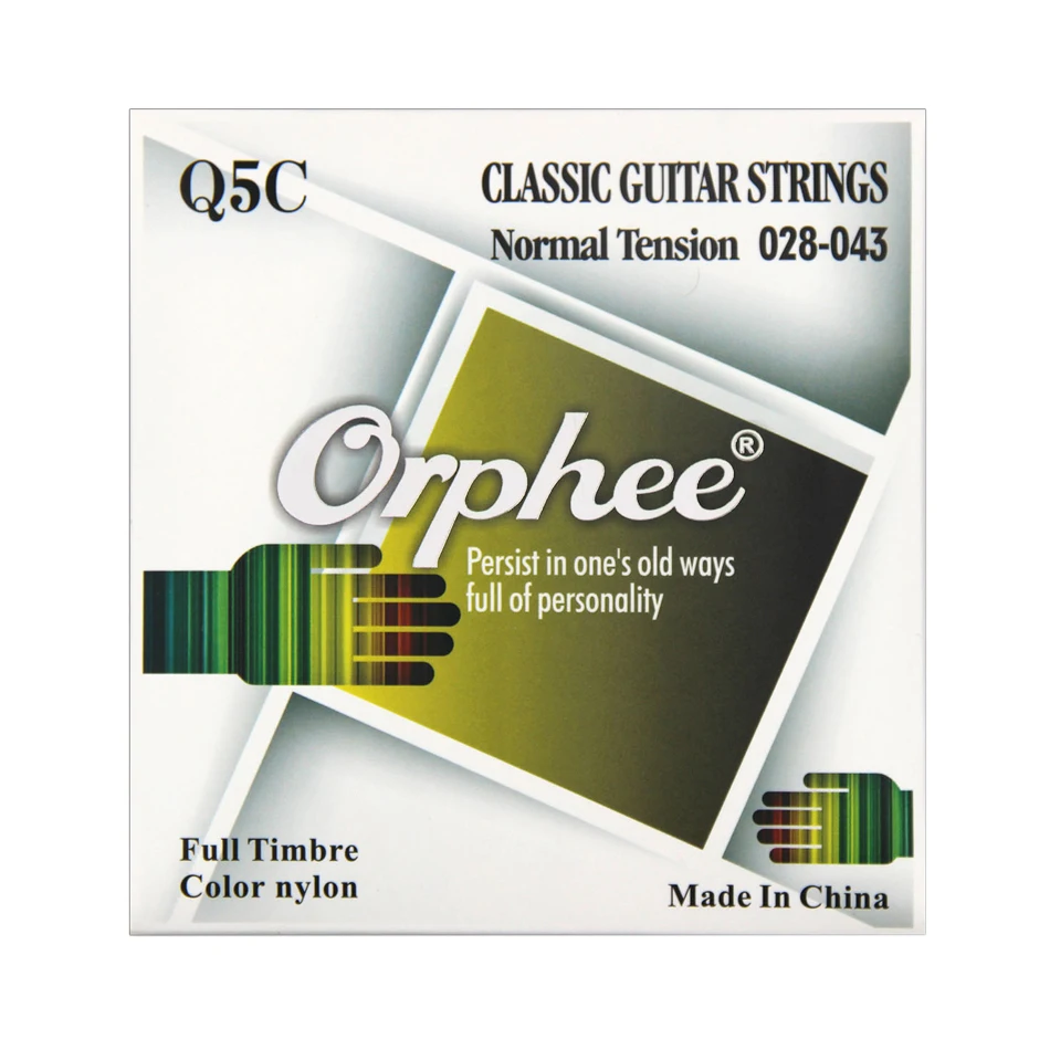 Orphee Q5C черные нейлоновые Классические гитарные струны, набор из черного нейлона и чистой меди, Классические гитарные струны, аксессуары