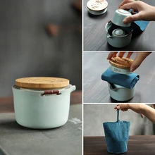 TANGPIN керамический чайник gaiwan с 3 чашками gaiwan чайные наборы портативный чайный набор для путешествия