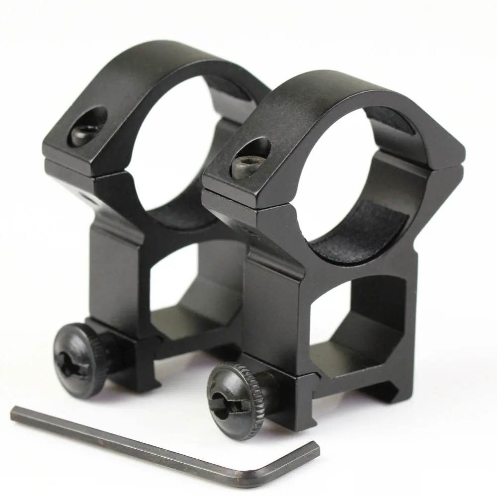 2 Pcs 30mm High Profile Scope Rings 21mm Picatinny Weaver Rail Mountin