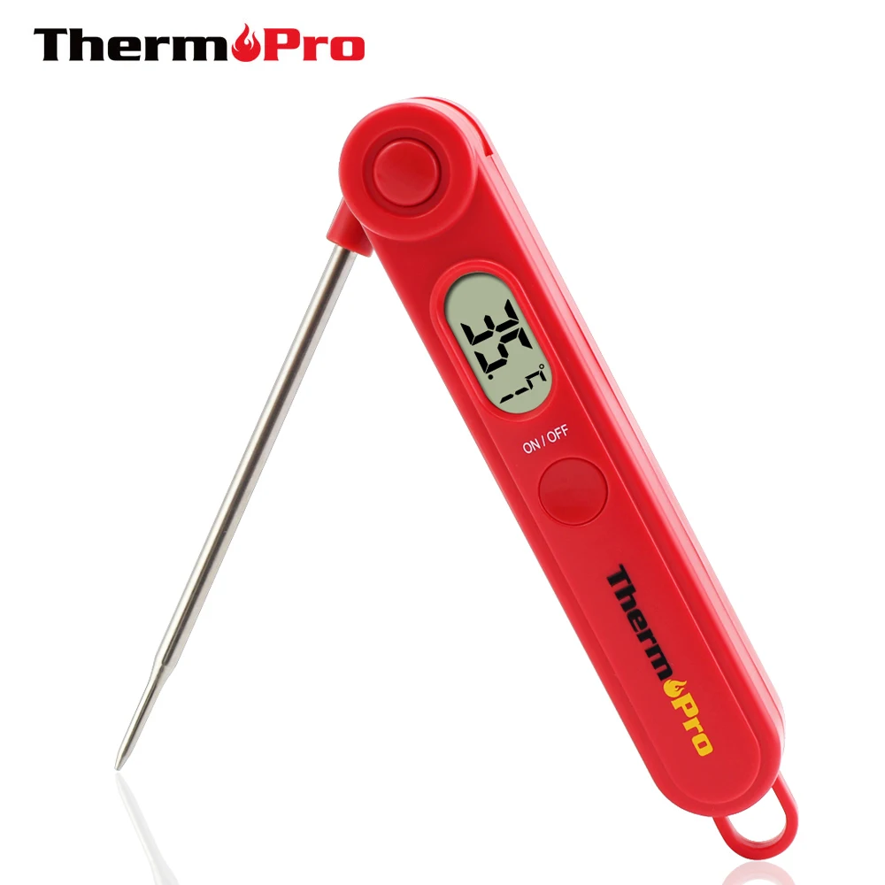 

ThermoPro TP03A Digital Instant Read Milk BBQ Thermometer Cooking Thermometer with 4 Inch Foldable Stainless Steel Probe