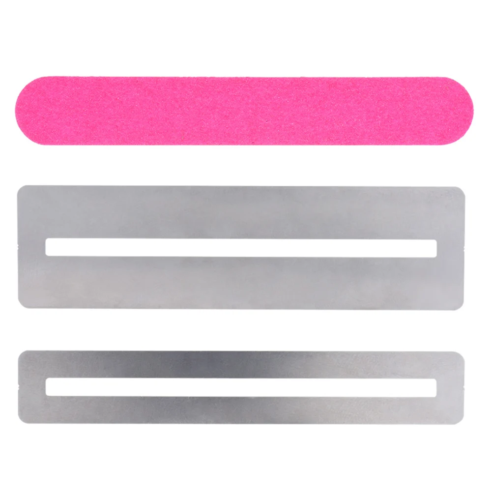 

5 PCS of (Guitar fret Repairing Tool Set Stainless Steel Protector shims & Sanding Piece Cleaning Tool)
