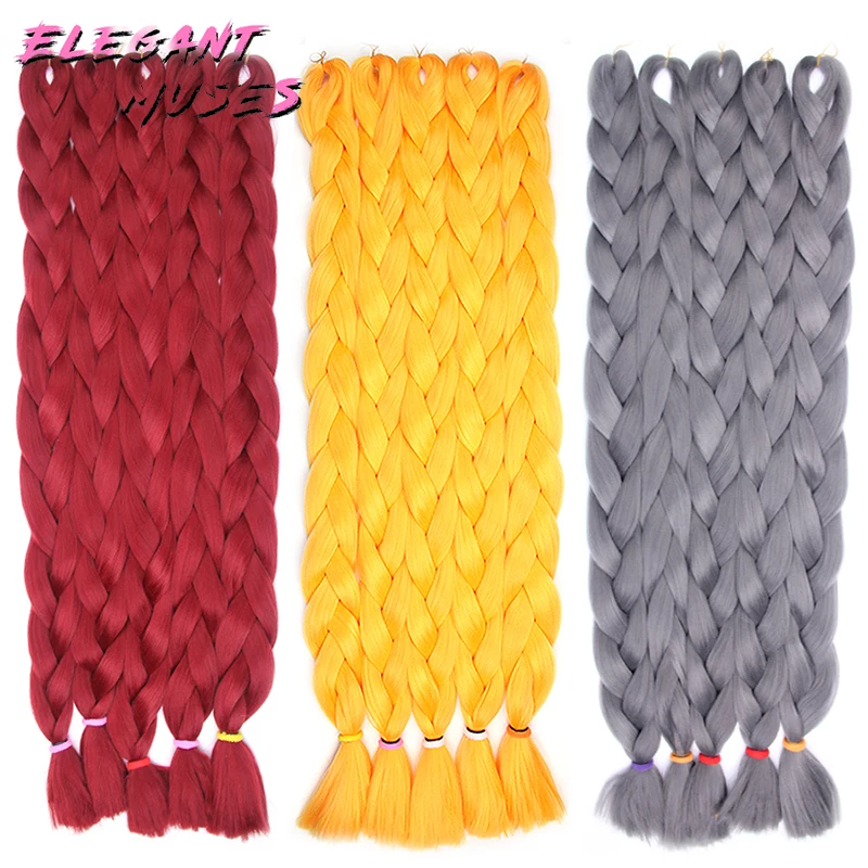Plecare Synthetic Jumbo Braid Twist Crochet Hair Extension And