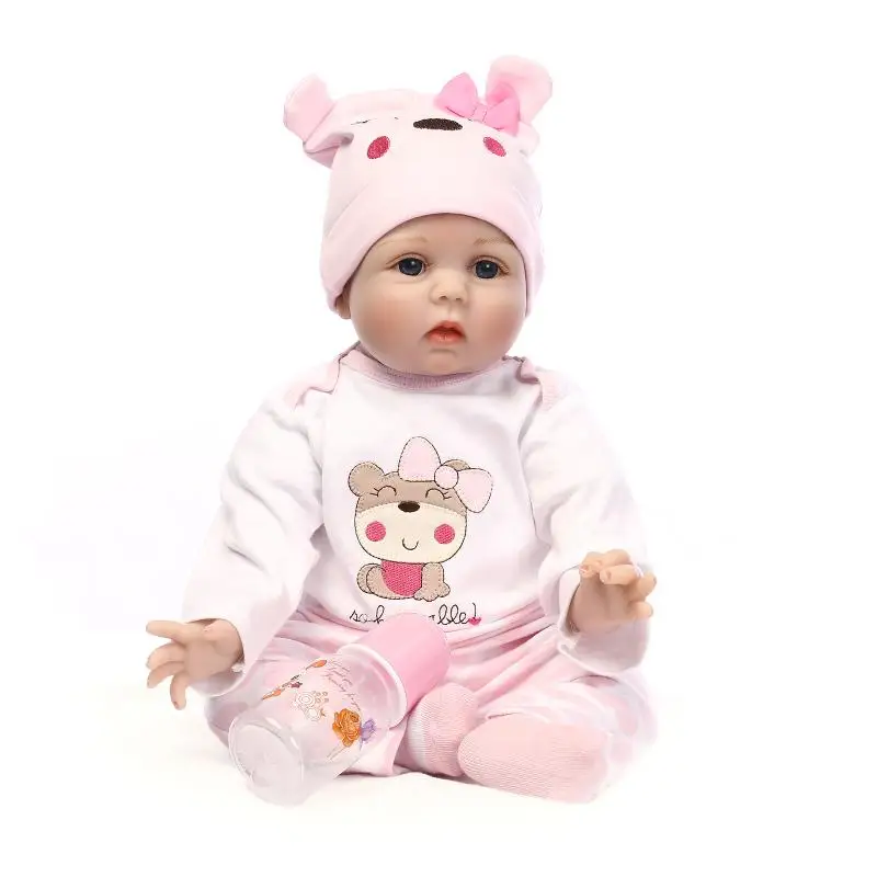 40-55CM Silicone bebes Reborn Baby Doll Toy For Girls NewBorn Baby Birthday Gift Bedtime Early Education Christmas Gift