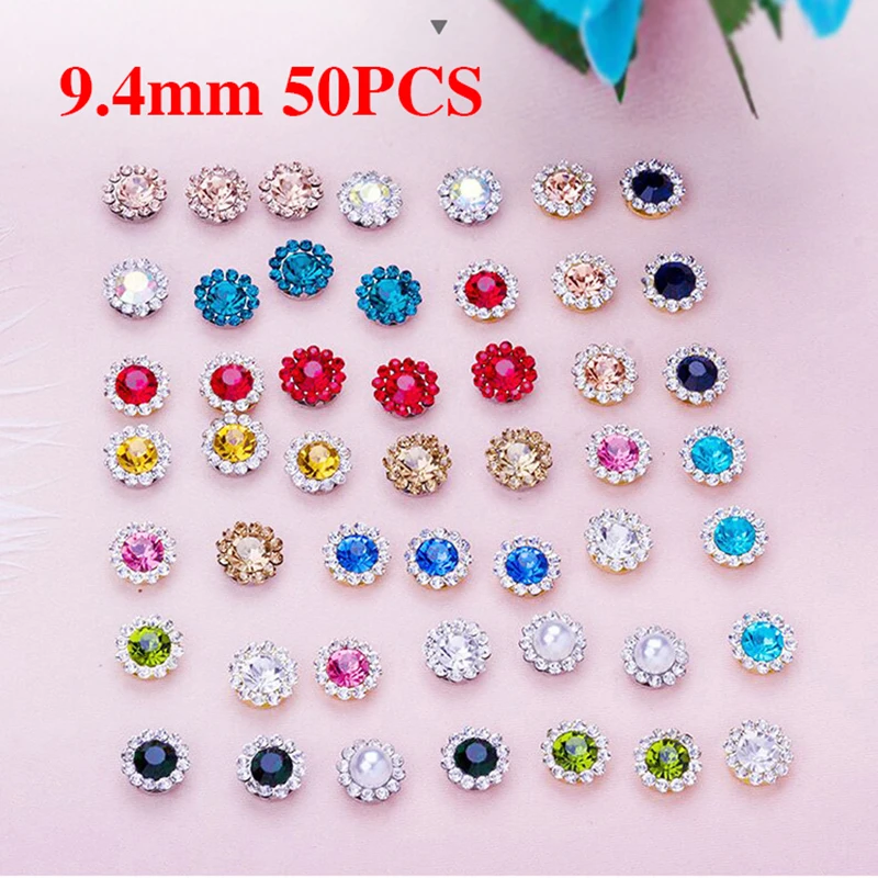 

2019 New 20PCS Oval Dglass Crystal AB Rhinestone Gemstone Gold 3D Skills DIY Jewelry Accessories Nail Decoration tools