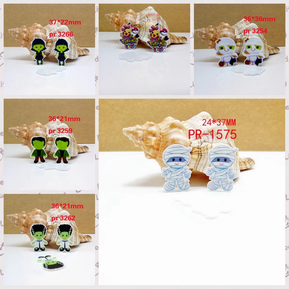 

DIY Craft Supplies cartoon character flat back planar resin 30 pieces.