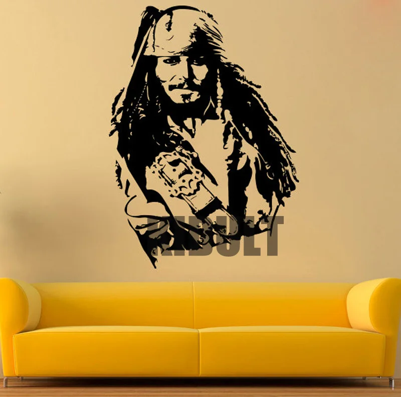 Pirates of The Caribbean Vinyl Wall Decals Stickers Home Decoration