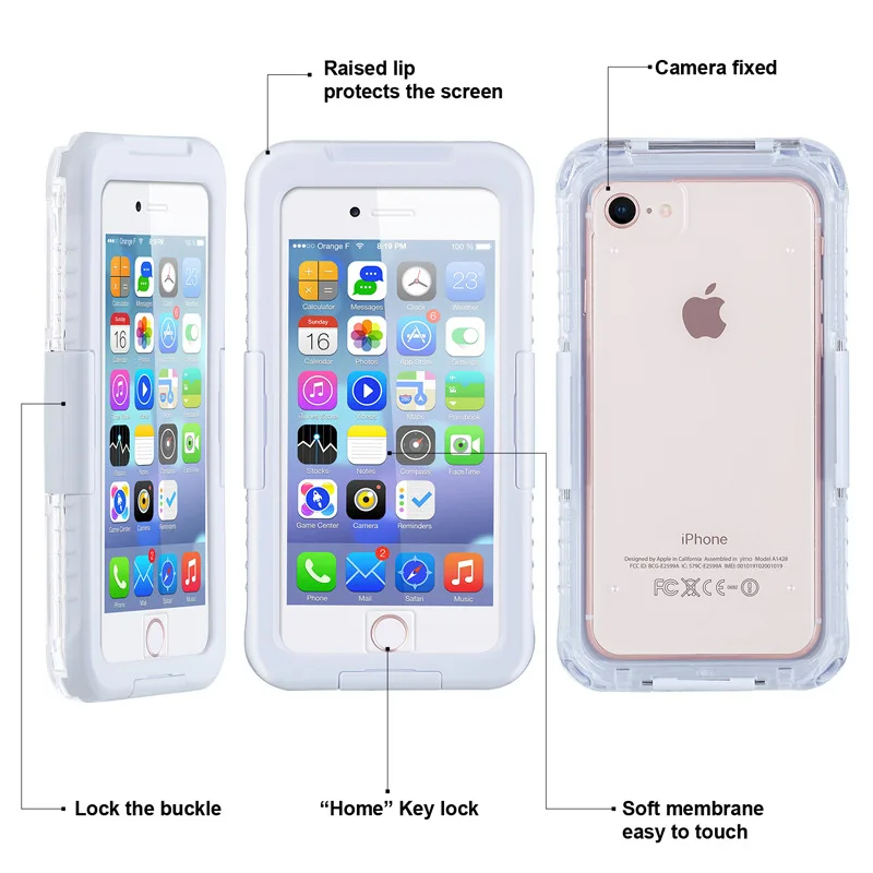 Водонепроницаемый противоударный чехол для iPhone 6 6S 7 8 Plus X XS Max XR 10|Бамперы| |