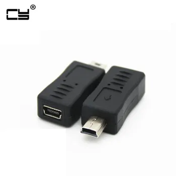 

5pcs Black mini USB Female to Mini USB Male Adapter Charger extend Converter Adaptor