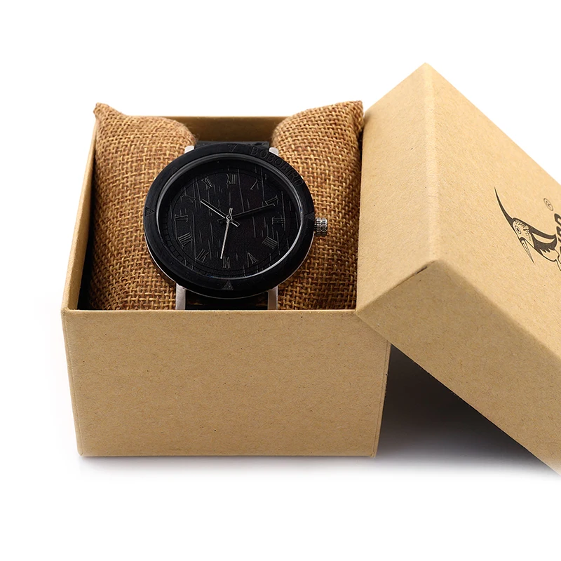 2017 BOBO BIRD Luxury Brand Watch Men Leather Strap Wood Watches Fashion Quartz Wristwatches relogio masculino C-K05