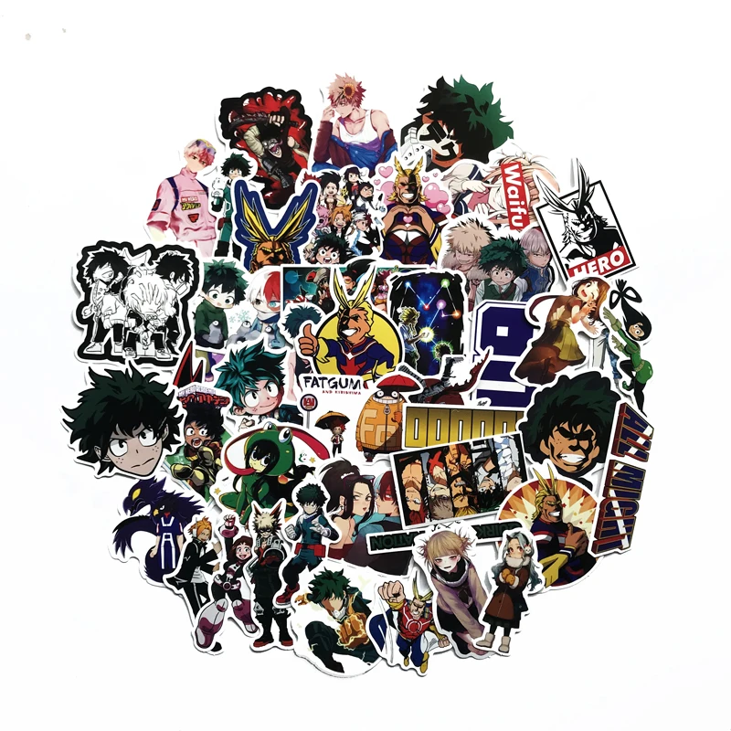 73 шт. наклейки на чемодан моя геройская академия ноутбук скейтборд Izuku Midoriya All Might