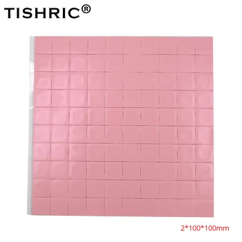 

TISHRIC 2018 Red Thermal Pads 2mm For Fan PC computer heat sink Cooling Cooler CPU GPU Heatsink Conductive Silicone Pad