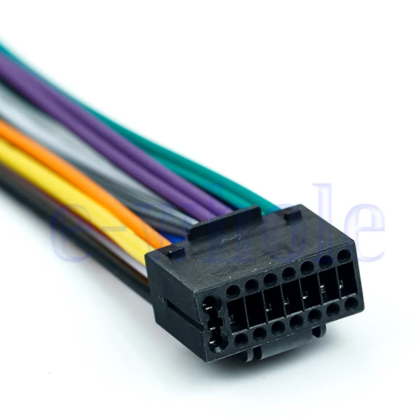 16 pin jvc car stereo radio wire wiring harness plug cabke ma682 in JVC Harness Diagram 16 pin jvc car stereo radio wire wiring harness plug cabke ma682