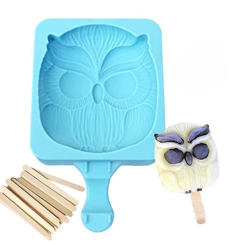 

Silicone Ice Cube Cream makers Model Popsicle Mould Novel Cartoon Model Tray Pan Kitchen DIY Cooking Tools