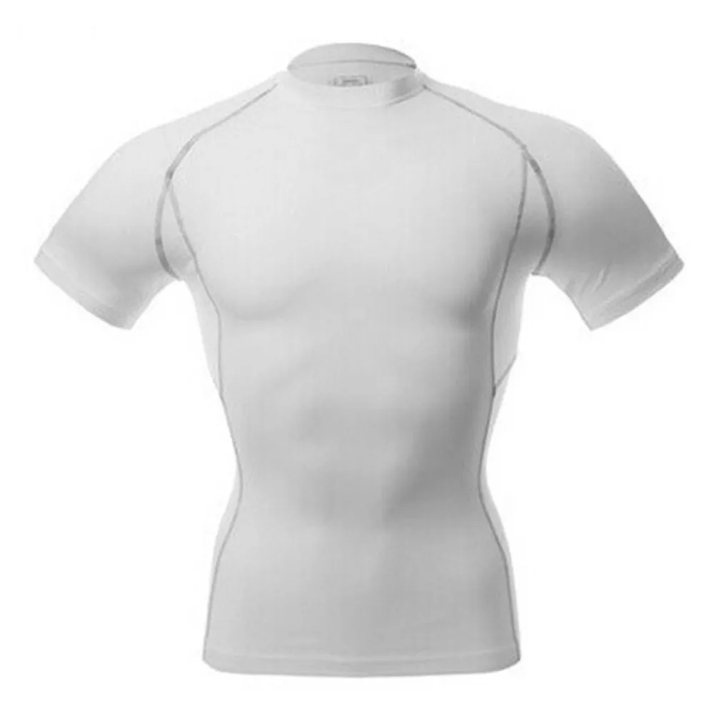 Мужская быстросохнущая компрессионная одежда под базовый слой топы облегающие спортивные футболки с коротким рукавом спортивная одежда