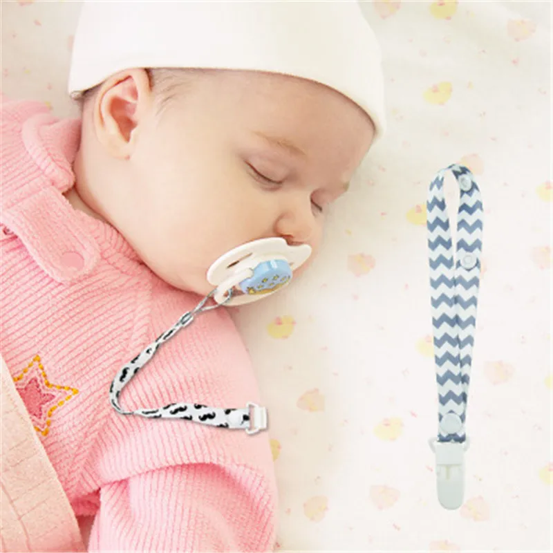 ideacherry 1Pc Baby Pacifier Chain Clip Holder 23 Styles Nursing Teethers Dummy Soother Nipples Polyester Anti-lost Leash Straps