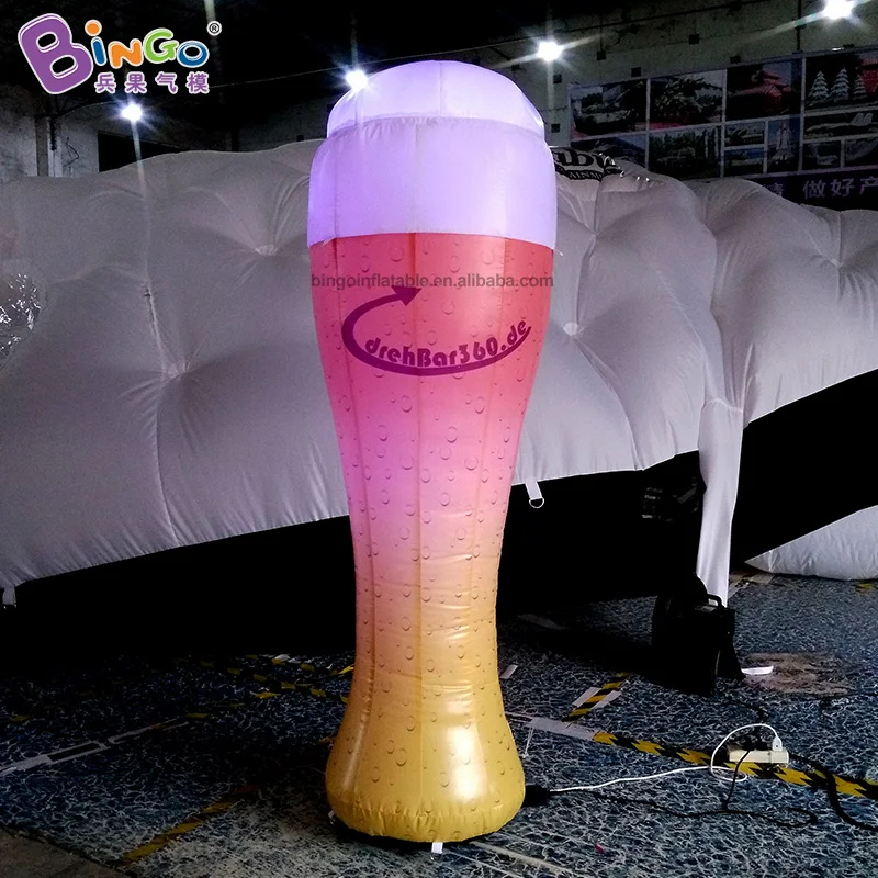 

Custom made 2m inflatable beer mug / decorative inflatable promotional beer mug toys