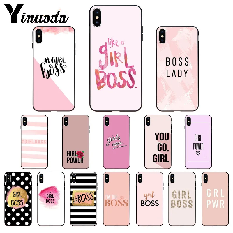 Yinuoda Boss سيدة فتاة الطاقة العملاء عالية الجودة جراب هاتف ل أبل فون 8 7 6 6 S زائد X XS ماكس 5 5 S SE XR الهواتف المحمولة Yinuoda Boss سيدة فتاة الطاقة العملاء عالية الجودة جراب هاتف ل أبل فون 8 7 6 6 S زائد X XS ماكس 5 5 S SE XR الهواتف المحمولة