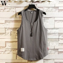 Womail Fashion, майки без рукавов с круглым вырезом Для мужчин свободного покроя для однотонное платье без рукавов с круглым вырезом, майки без рукавов с круглым вырезом для Для мужчин челнока May30 Camiseta
