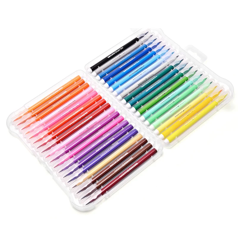 

36 Colors Premium Art Markers Soft Brush Pen Safe Water Colors Pen Artist Painting Comic Drawing Marker Pen Set Art Supplies