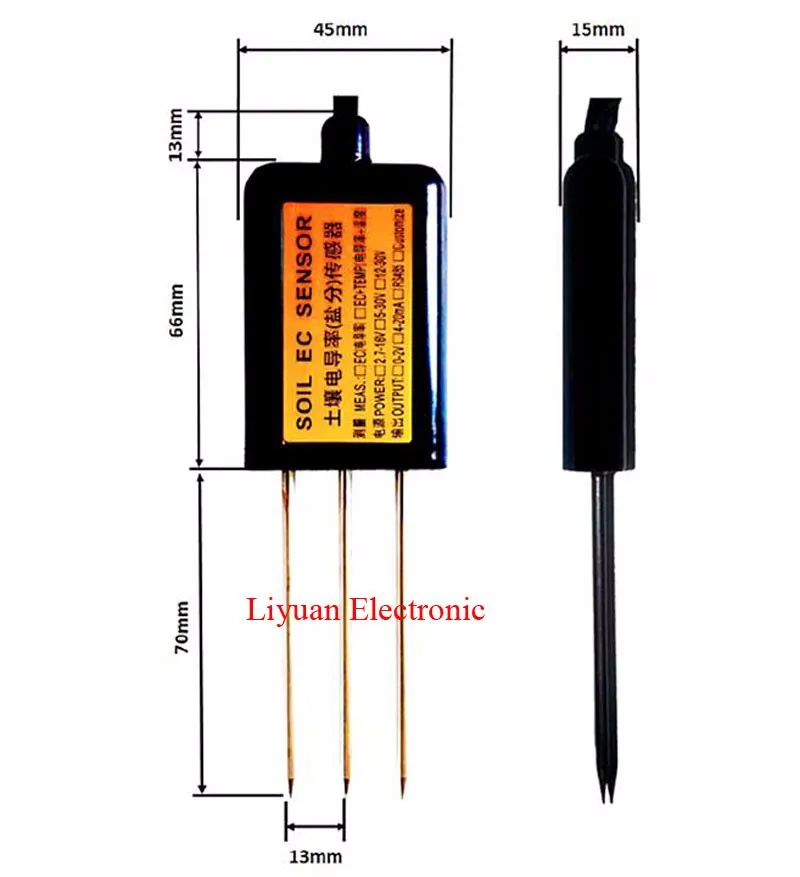 3 в 1 датчик проводимости+ температуры+ влажности почвы/RS485 датчик проводимости почвы/датчик температуры и влажности почвы