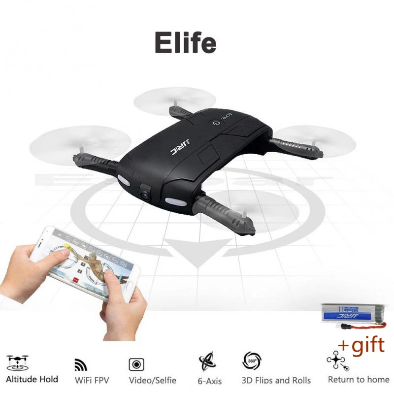 FPV Wifi Camera font b RC b font Quadcopter Foldable Pocket Selfie Drones Phone Control Flying