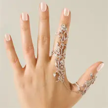 HOT Fashion Rings For Women Multiple Hollow Flower Finger Stack Knuckle Band Finger Rings Set Gold Silver Color wedding Jewelry china supplier his and hers gold color titanium wedding band finger rings women