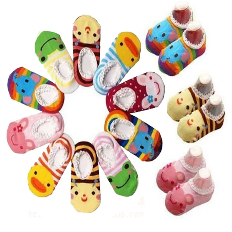 

New Cartoon Kid Toddler Baby Children Anti Slip Sock Shoes Slipper Soft Sole popular Hotsale Free Shipping