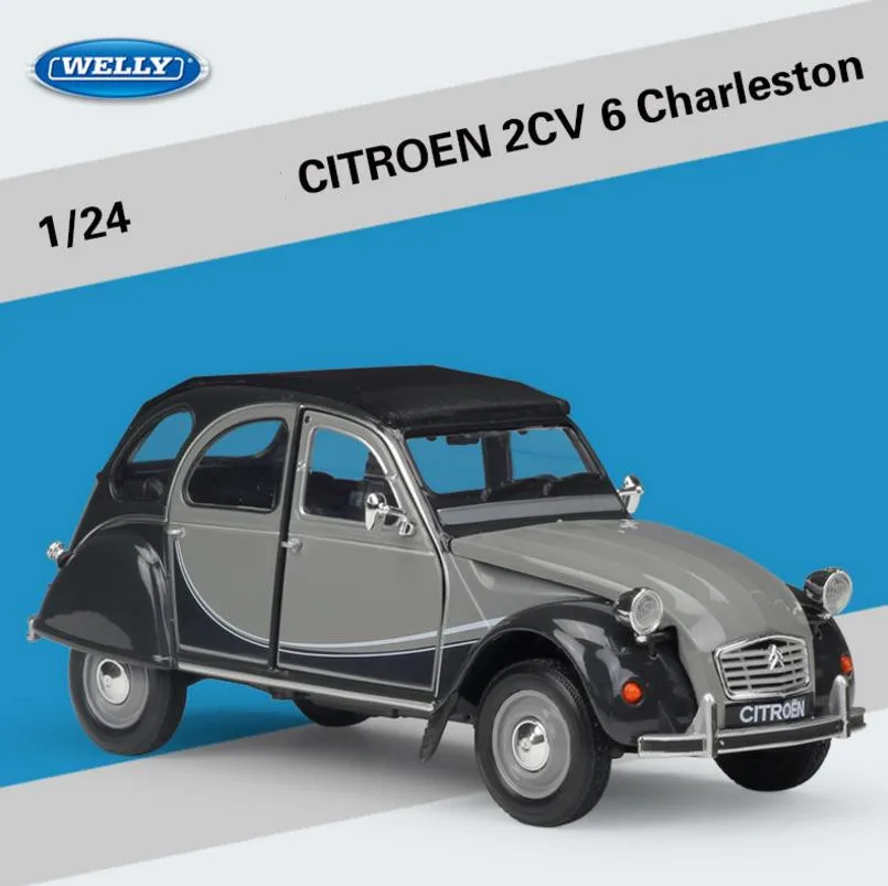 1:24 улучшенная коллекция модель автомобиля из сплава CITROEN 2CV 6 Charleston литой под