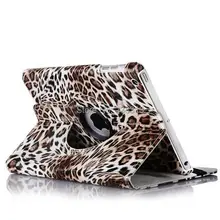 С леопардовым принтом 360 градусов вращающийся стенд кожаный чехол книжка Funda чехол для iPad 2/3/4 iPad 5 Air iPad мини iPad Mini 1 2 3 Coque