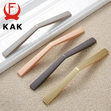 KAK Zinc Alloy Gray Gold Cabinet Handles Drawer Knobs Kitchen Cupboard Door Pulls Fashion Furniture Handle Cabinet Hardware kak 5pcs set zinc alloy flower rose shape cabinet handles wardrobe door handles pulls drawer knobs fashion furniture hardware